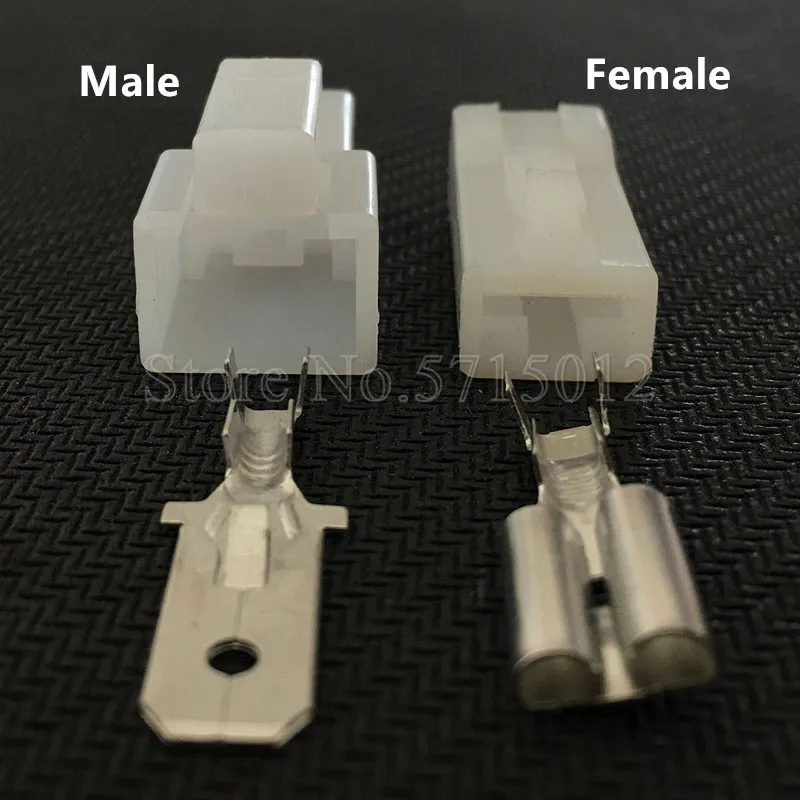 1 Pin Unsealed 7.8 Series Male Female Socket Automotive Connector with Pins 7123-3010 7122-3010