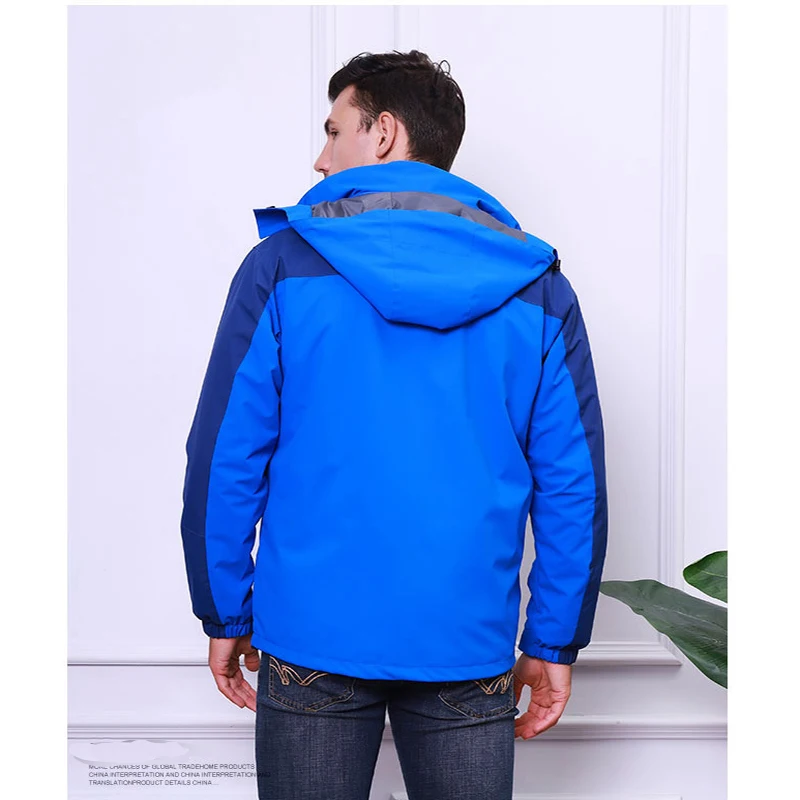 NUONEKO Men's Winter Jacket Camping Tourism Trekking Climbing Waterproof Clothes Women Fleece Outerwear Ski Sports Jacket JK01