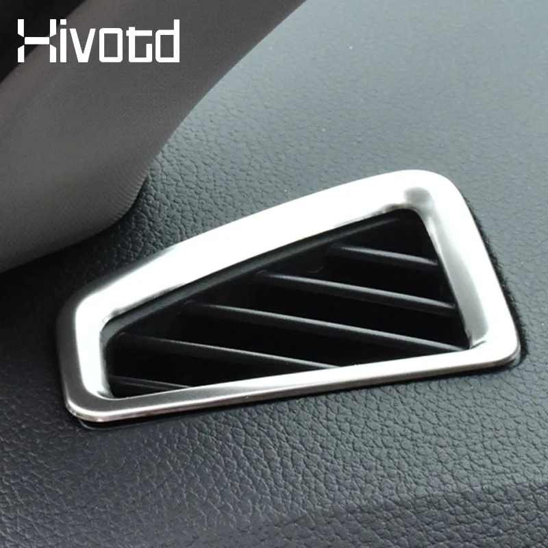 For Skoda Karoq 2023 2024 Accessories Car Front Air Outlet Cover Stainless Steel Auto Air Vent Panel Outlet Shell Chrome Trim