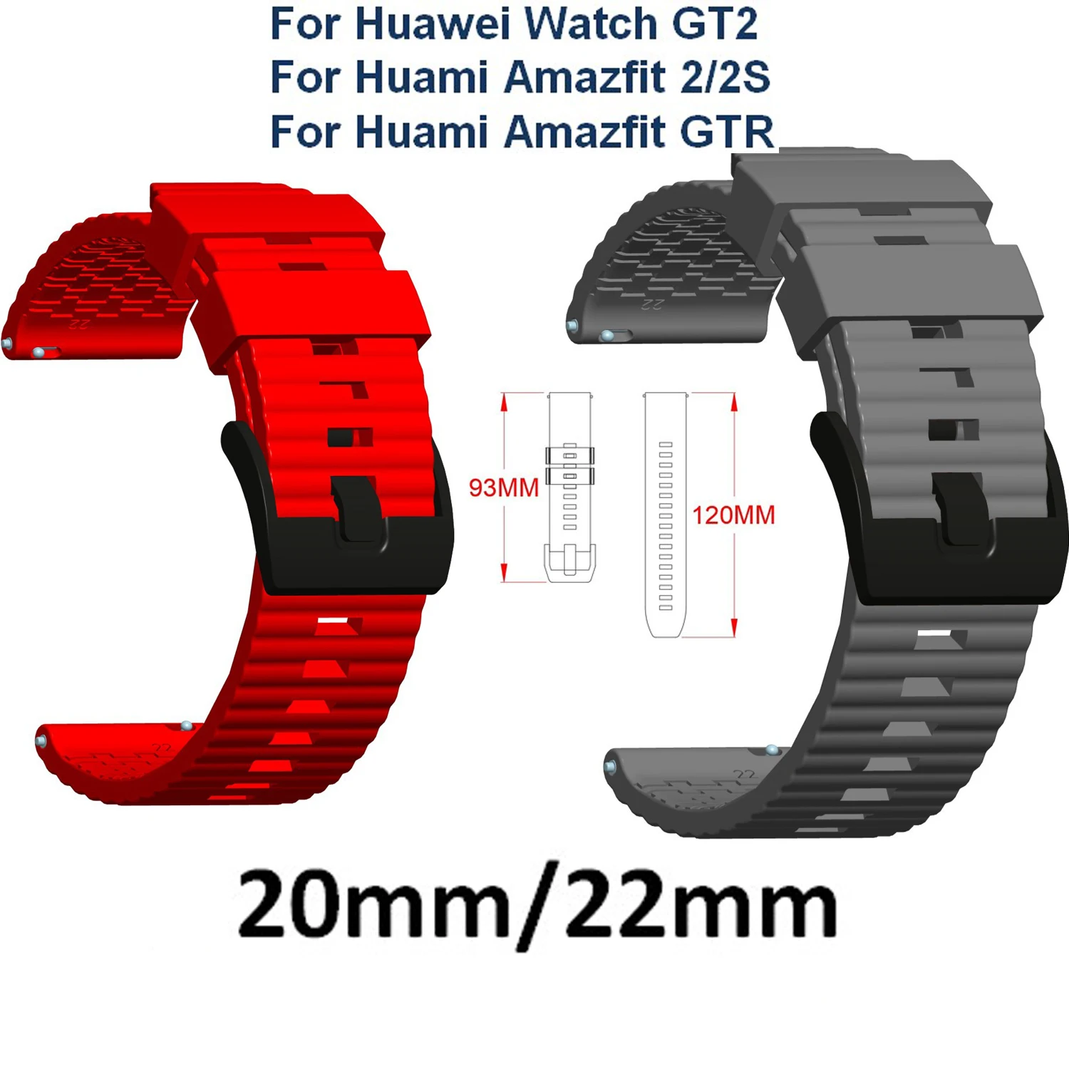 

Браслет whatch для часов huawei watch GT, умный наручный ремешок для Samsung Gear S3/S2/S4, Amazfit Bip/Amazfit GTR, 20 мм 22 мм