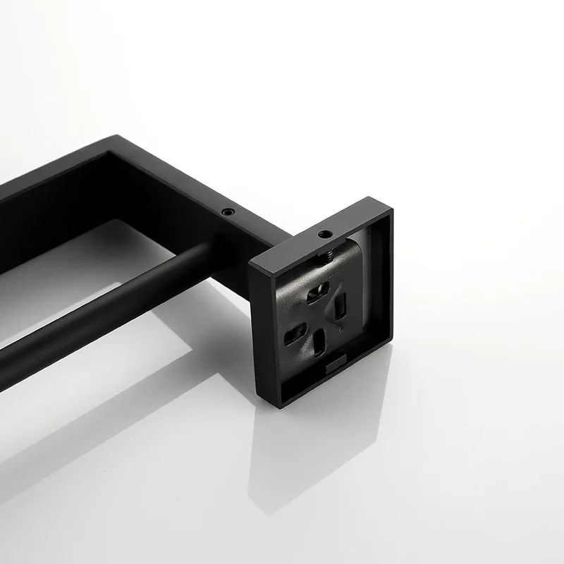 Imagem -05 - Suporte de Toalha para Parede Suporte de Toalha Quadrado de Aço Inoxidável Simples