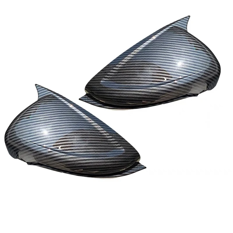 Horn shape and style Side Exterior Mirror Cover Caps With guide channel Car Accessorie  For Ford Focus 2019-2021 MK4 ST/stline