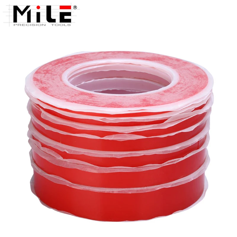 MILE 1 Roll 25m Cell Phone Repair Tape Heat Resistant Double-sided Transparent  Adhesive Tape Sticker 2mm 3mm 6mm 8mm 10mm 20mm