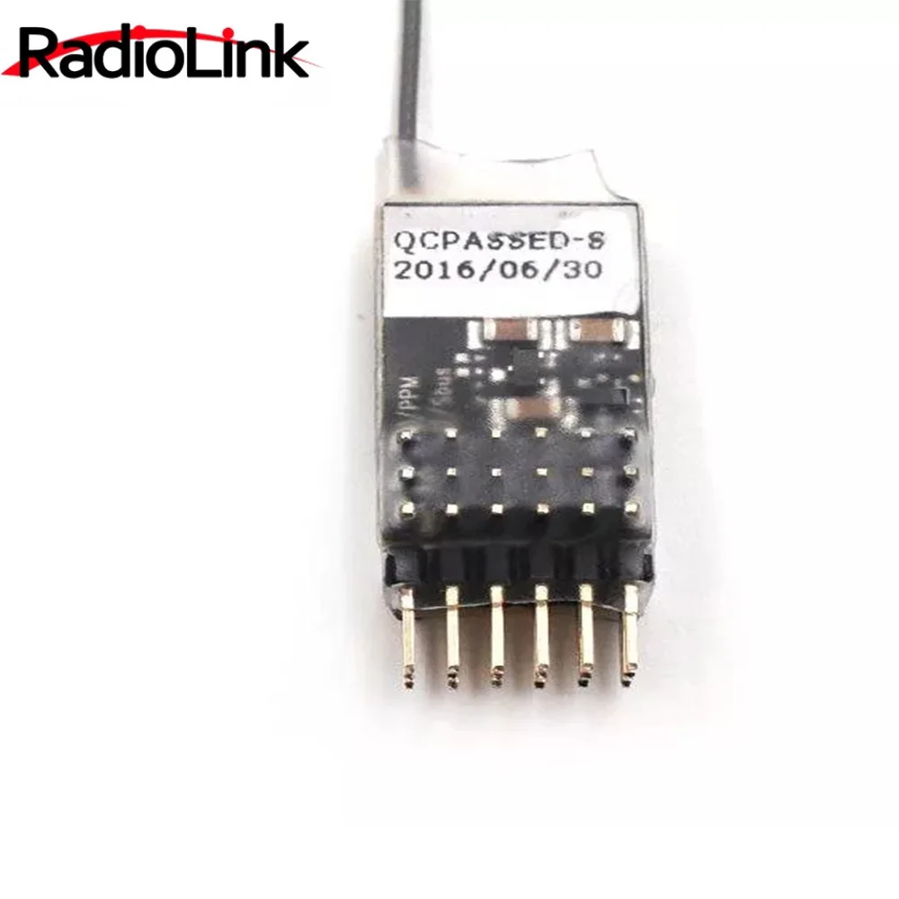 Radiolink R6DS Empfänger 2,4G 6CH PPM PWM SBUS Ausgang Kompatibel Für AT9 AT9S AT10 AT10II Sender