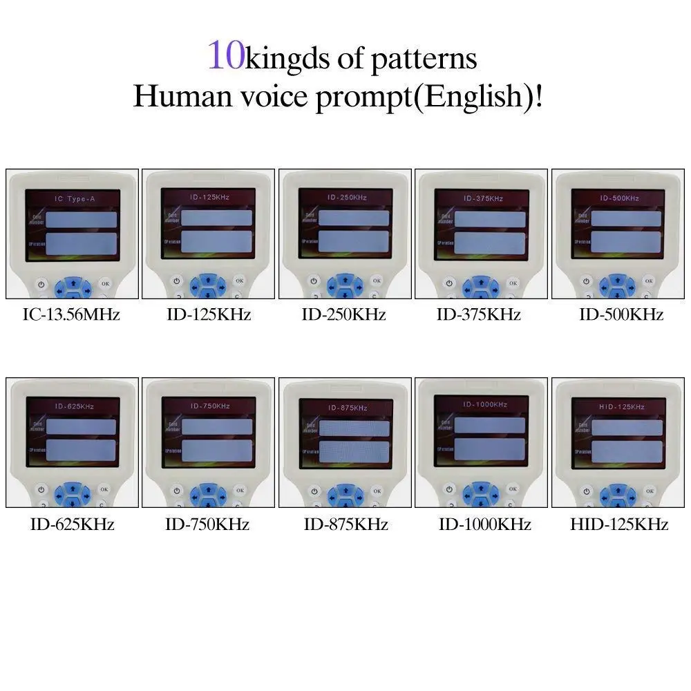 Smart Card Schrijver Rfid Duplicator Ic/Id Multi-Frequentie Rfid Copier Tag Reader Writer Met Usb Kabel Met 13.56Mhz Tag En Kaart