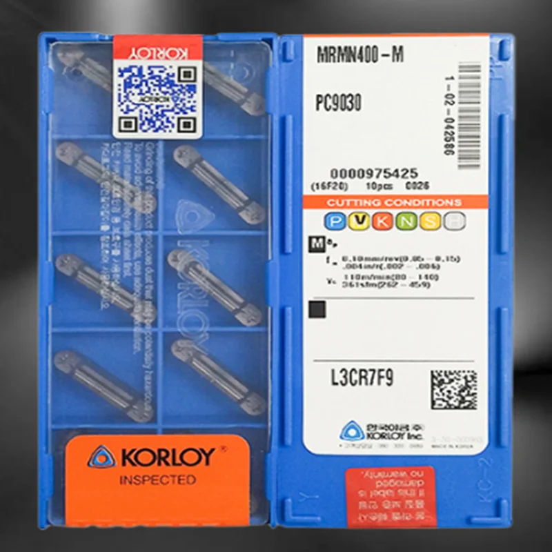 KORLOYR MRMN200 MRMN300 MRMN400 MRMN500 PC9030/NC3020  Cemented carbide CNC blade