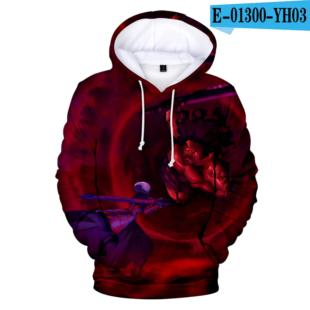 New Simple Style Koop 3D Print Fate Stay Night Hoodies Sweatshirts Jongen/Meisje Kawaii Pullover Streetwear Nieuwe Fate Loose