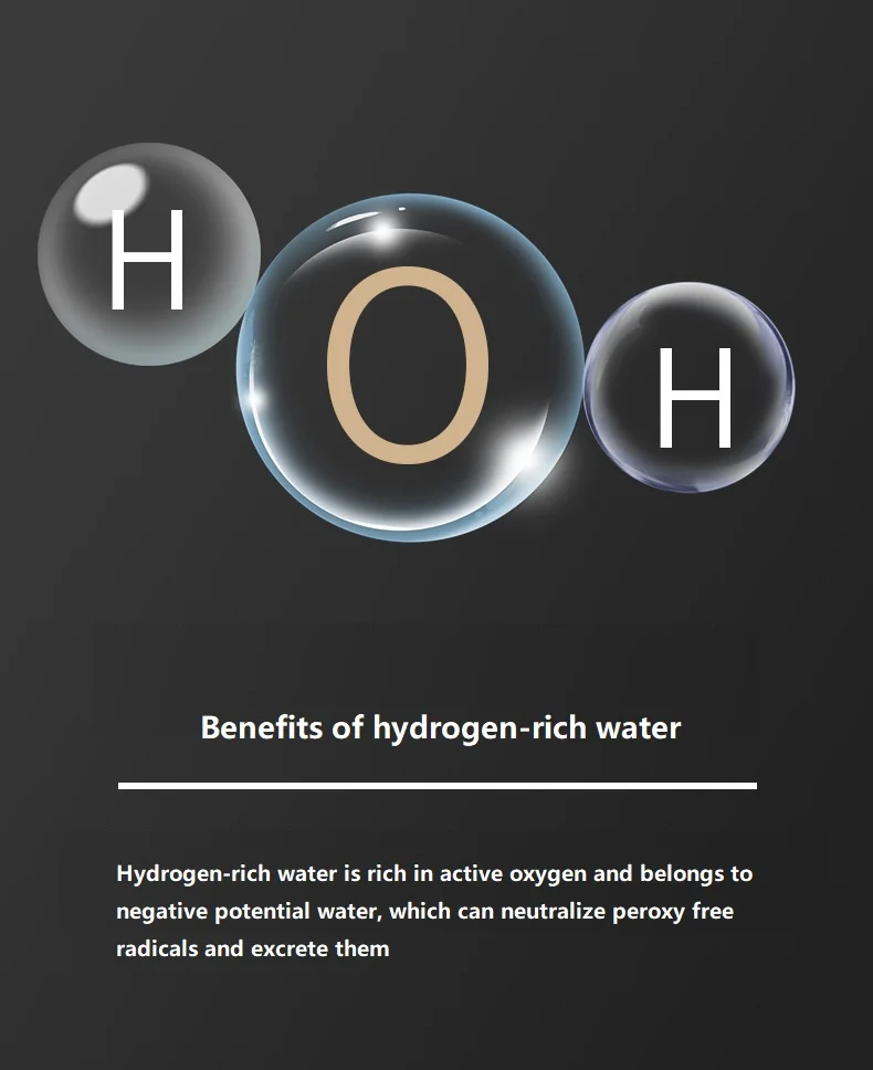 USB قابلة للشحن عالية التركيز الهيدروجين امتصاص العادم 420 مللي كوب الماء الغنية بالهيدروجين صانع المؤين/مولد