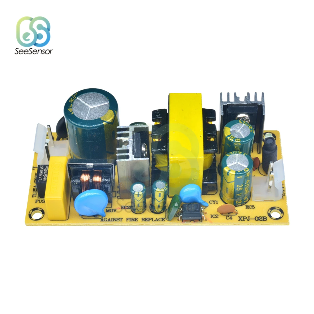 Módulo de alimentação comutada, sobretensão, sobrecarga, proteção contra curto-circuito, interruptor DIY, AC-DC, 100V-240V a 12V, 3A, 24V, 1.5A
