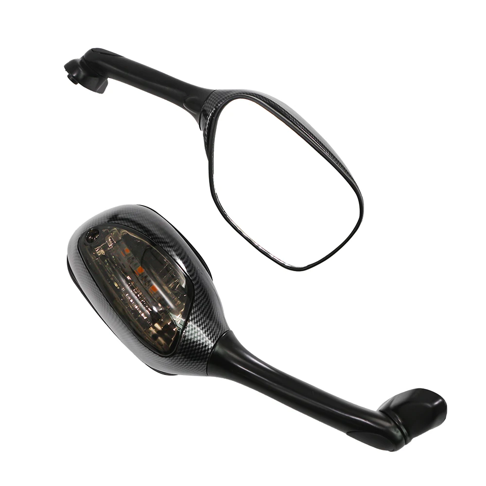 Espejos retrovisores laterales para motocicleta, luz LED intermitente, para Suzuki GSX-R600, GSX-R750, GSX-R1000, 2005-2009, 2010, K6, K7, K8