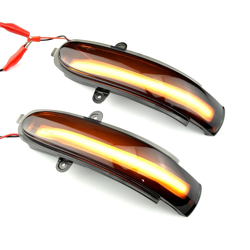 

2pcs Flashing Water Dynamic Blinker LED Turn Signal Side Mirror Light For Mercedes Benz C Class W203 W211 S203 CL203 2001-2007