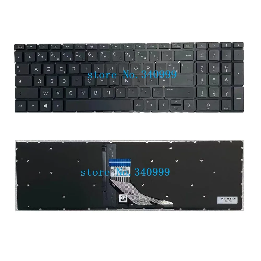 

French New For HP 15-DA Laptop Backlit Keyboard