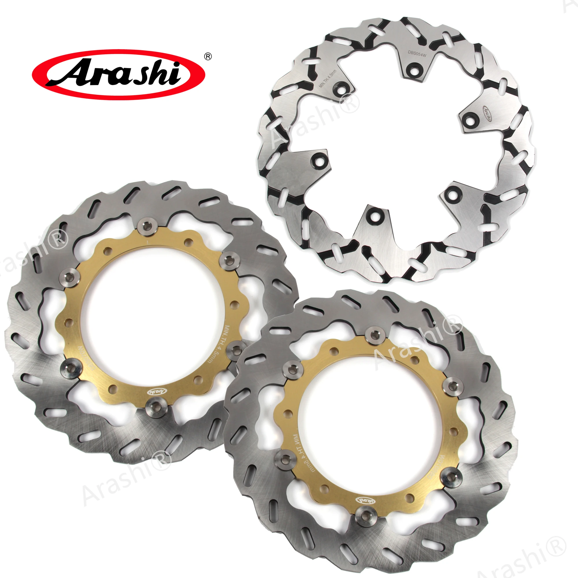 ARASHI disco de freno trasero delantero para YAMAHA XP T-MAX/ABS 500 2008-2011 discos de freno CNC rotores T-MAX 500 ABS 2008 2009 2010 2011