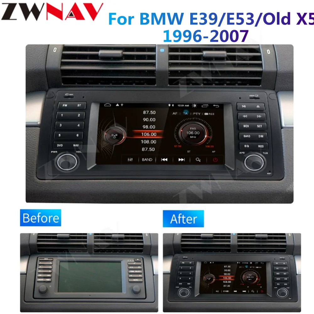 Android 10.0 4G+64GB Car Radio DVD Player For BMW X5 E53 E39 GPS Stereo Audio Navigation Multimedia Screen Head Unit RDS DSP DAB