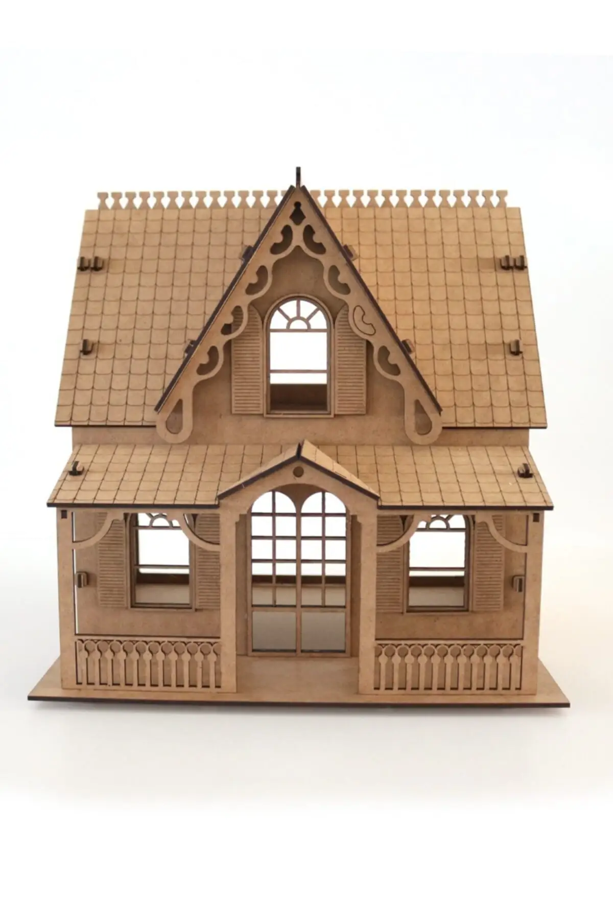 3d Wooden Puzzle Mother Shirley House Puzzle 64 Piece Fitting dimensions: 30x26x31 cm, 2.7mm from mdf laser cutting