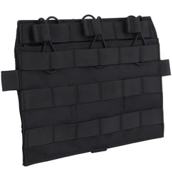 Triple Flap Flat Mag Pouch, Tactical QD Front Molle Pouch 5.56mm Magazine Panel, Detachable, JPC AVS Vest System Componen