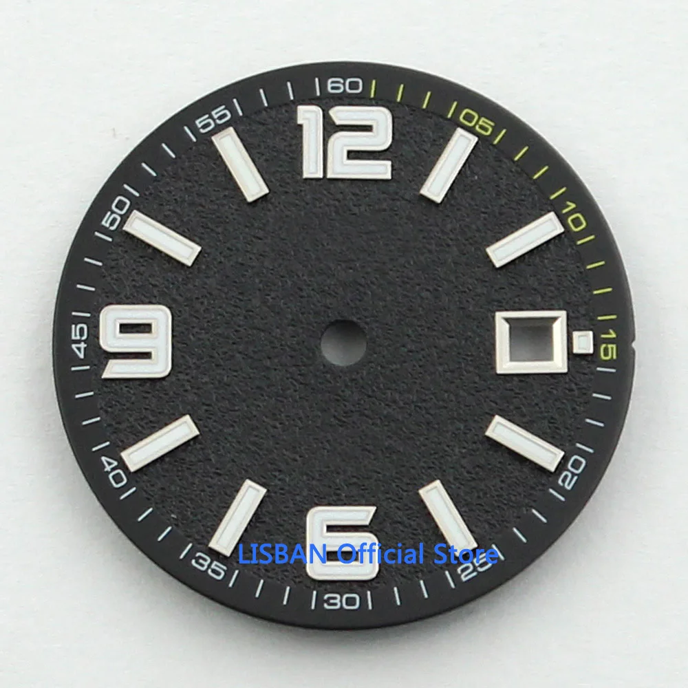 31.5mm Sterile Watch Dial Date Window Fit ETA 2836 MIYOTA 8215 Movement