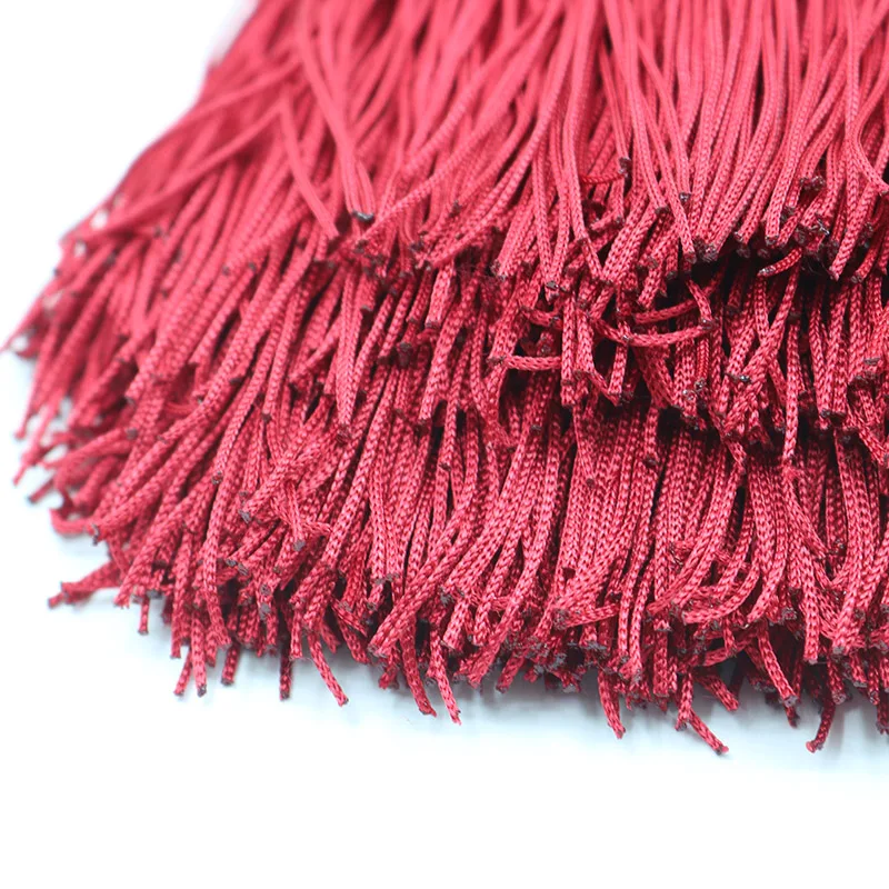 1 yards 20cm Long Fringe Lace Tassel Polyester Lace Trim Ribbon Latin dance skirt curtain fringes for sewing DIY Accessories