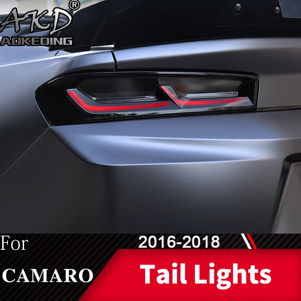 For Car Camaro Tail Lamp 2015-2019 LED Fog Lights Day Running Light DRL Tuning Car Accessories Camaro Tail Lights