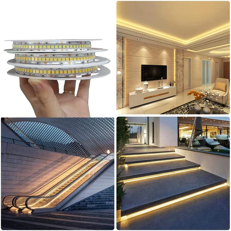 5m 2018 Neuer LED-Streifen mit hohem CRI 90 4000K 240LED/m 24V 2835 0,2W Warmweiß 1800lm/m für Zuhause – Detail 5