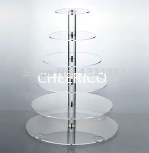 event party supplies Details about 6 Tier Maypole Clear Acrylic Round Cupcake Stand Wedding Party Didsplay wedding decoration