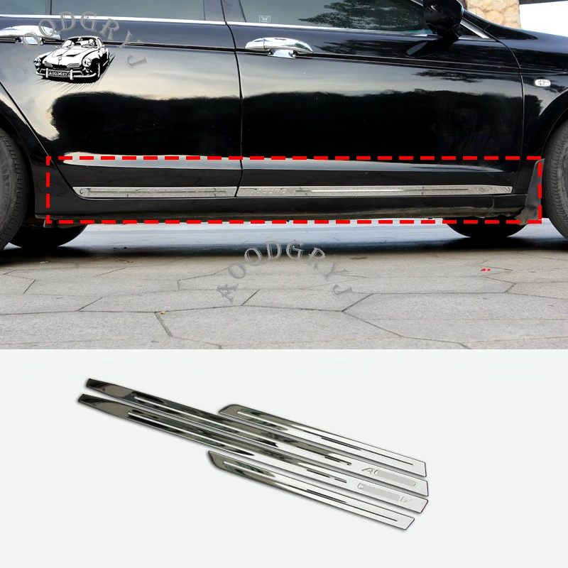 

304 Stainless Steel Body Door Side Cover Trim For Honda Accord sedan 2008-2012 Car styling 4pcs