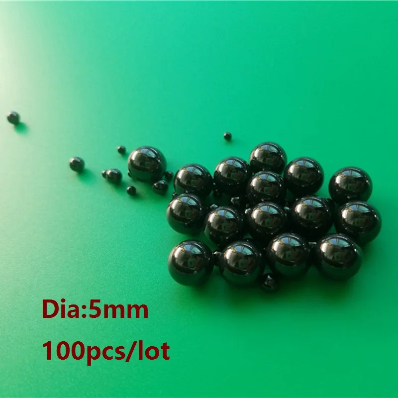 

100pcs/lot Dia 5 mm Si3N4 ceramic ball 5mm Silicon Nitride ceramic bearing balls G5