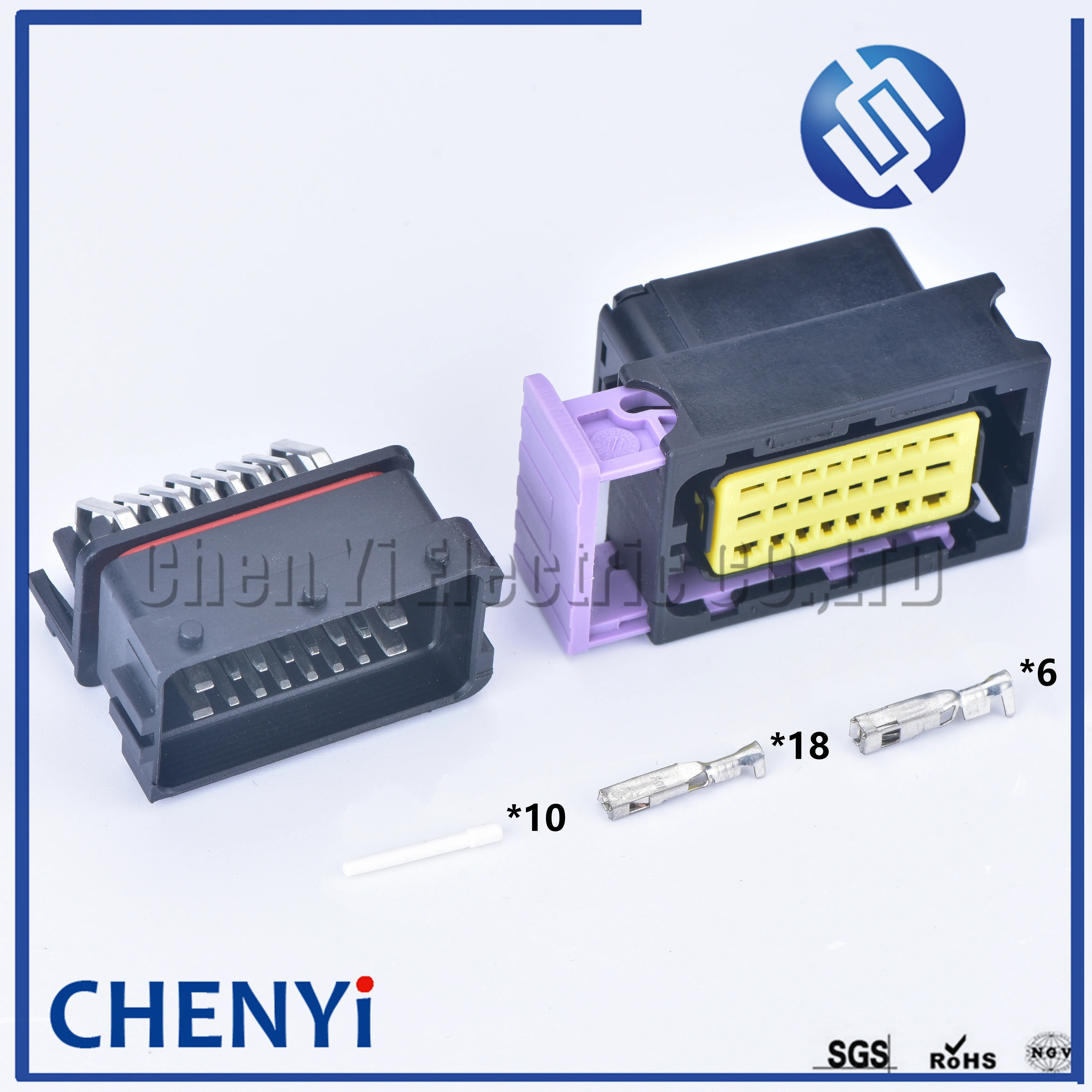 1 set ECU generator controller 24 Pin Aluminum box for 24p male female FCI connector with connector and terminals 211PC249S0005