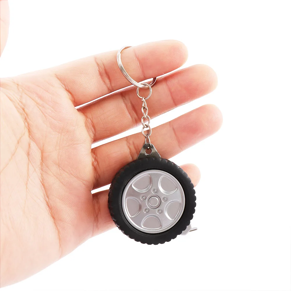 black Color Keychain Tape Measure 1 Meters Quantity Clothing Size Tape Measure Small Tape Measure Keychain