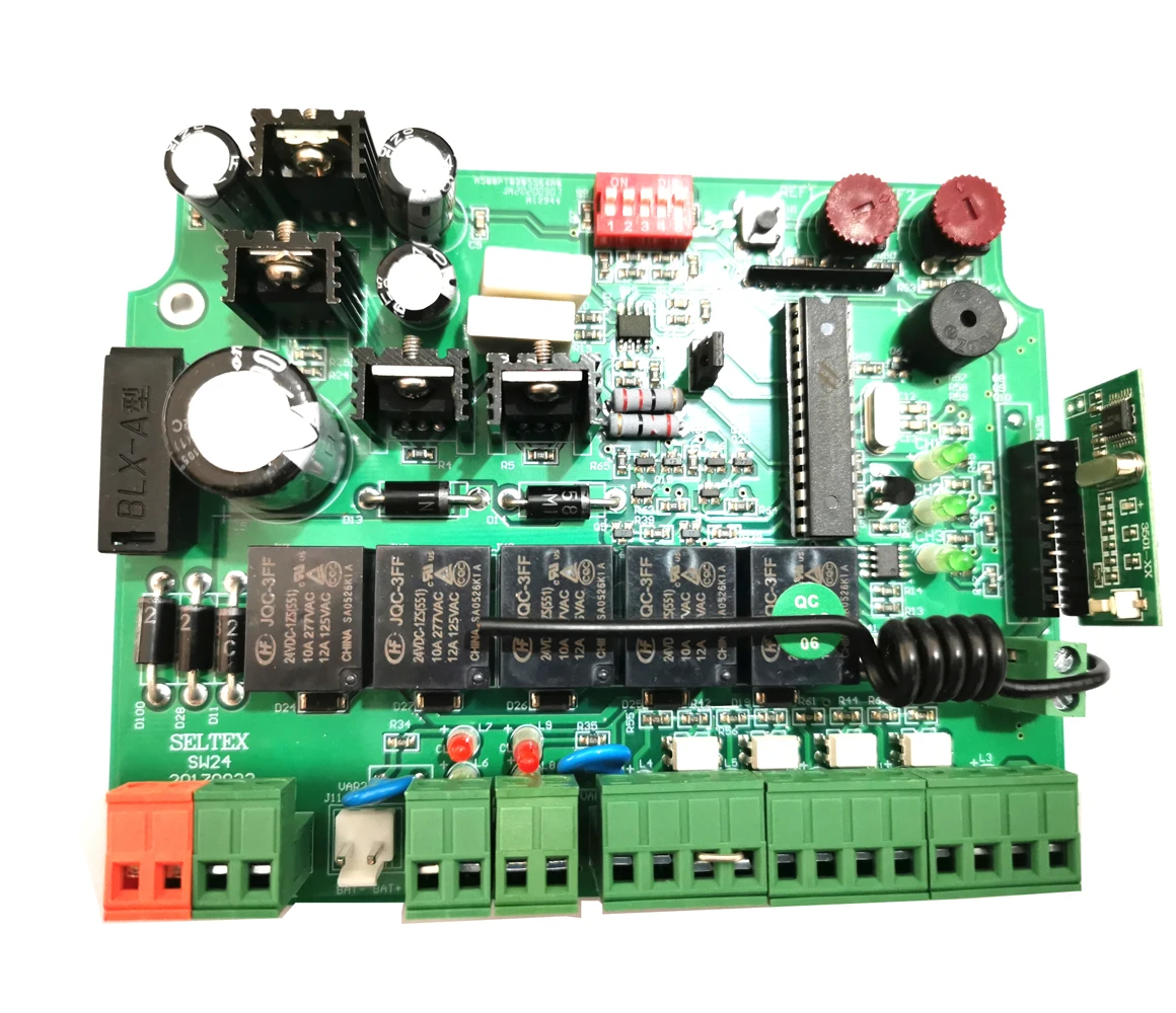 LPSECURITY 24V Gate Opener Control panel PCB Mother board for double arms swing gate motor