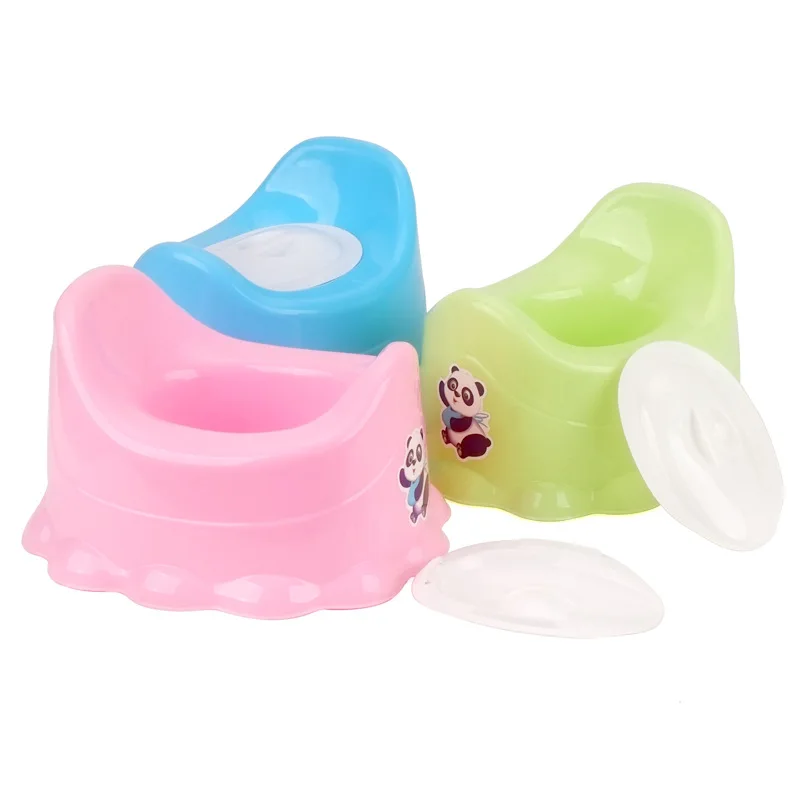 Bambini vasino Cartoon Baby Potty Training Seat orinatoio con coperchio vaso comodo bambino vaso per bambini toilette da campeggio portatili