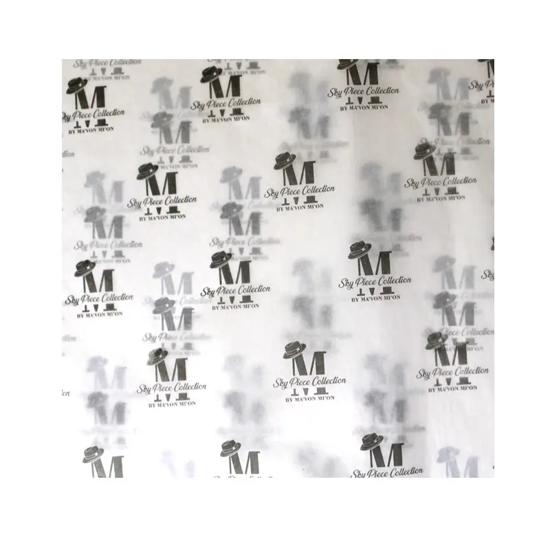 Tissue Wrapping Paper, Customized Printed Logo on Packing Gift, 25x38cm