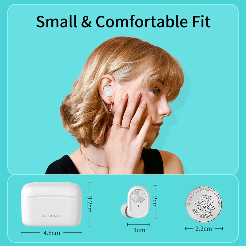 Bluetooth-наушники SoundMAGIC T60BT, водонепроницаемые, с микрофоном, IPX6