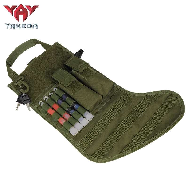 YAKEDA Christmas exclusive holiday gift tactical socks MOLLE Bag Dump Drop Pouch ammunition tactical decorative pendant bag