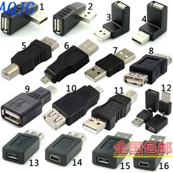 OTG 5 pin Female usb to Male or mini usb Changer Converter Adapter USB Male to Female Micro USB 2.0 AQJG