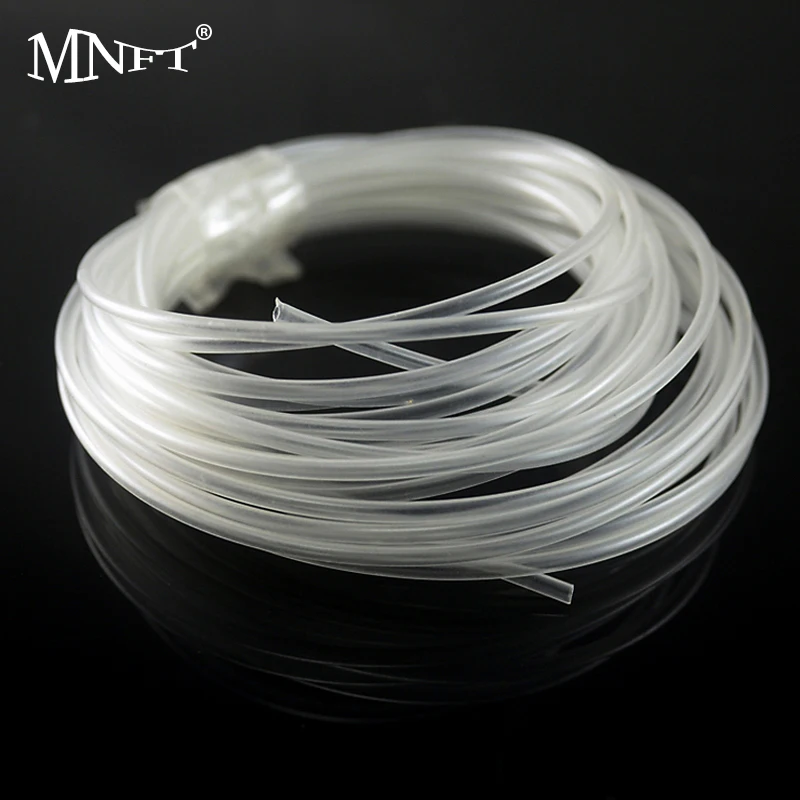 MNFT 5M High Clear Elastic Heat Shrinkable Tublings  for Fly Tying Rig Making Hook Jig Shank Protecting Sleeve Fishing Tool