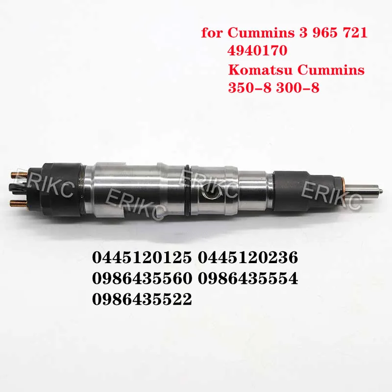 

ERIKC 0445120125 Common Rail Fuel Injector 0445120236 Cummins 3 965 721 for 3973060NX 4940170NX