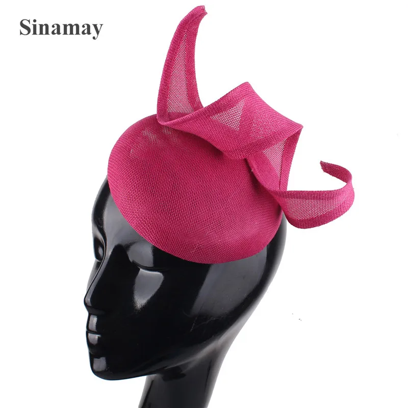 

Nice Imitation Sinamay Wedding Women Fashion Fascinator Bride Hat Gorgeous Ladies Chic Headpiece With Hair Clip Ladies Headwear