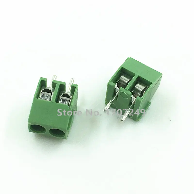 10pcs/lot KF350-3.5 2P-6Pin Terminal 300V 10A KF350 3.5mm 2Pin-6Pin Straight Pin PCB Screw Terminal Block Connector 24-18AWG