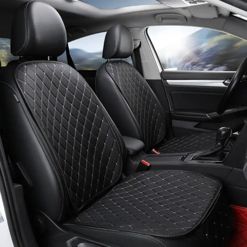 

Universal Leather Car Seat Cover Cushion Front Rear Backseat Seat Cover Auto Chair Seat Protector Mat Pad Interior Accessories