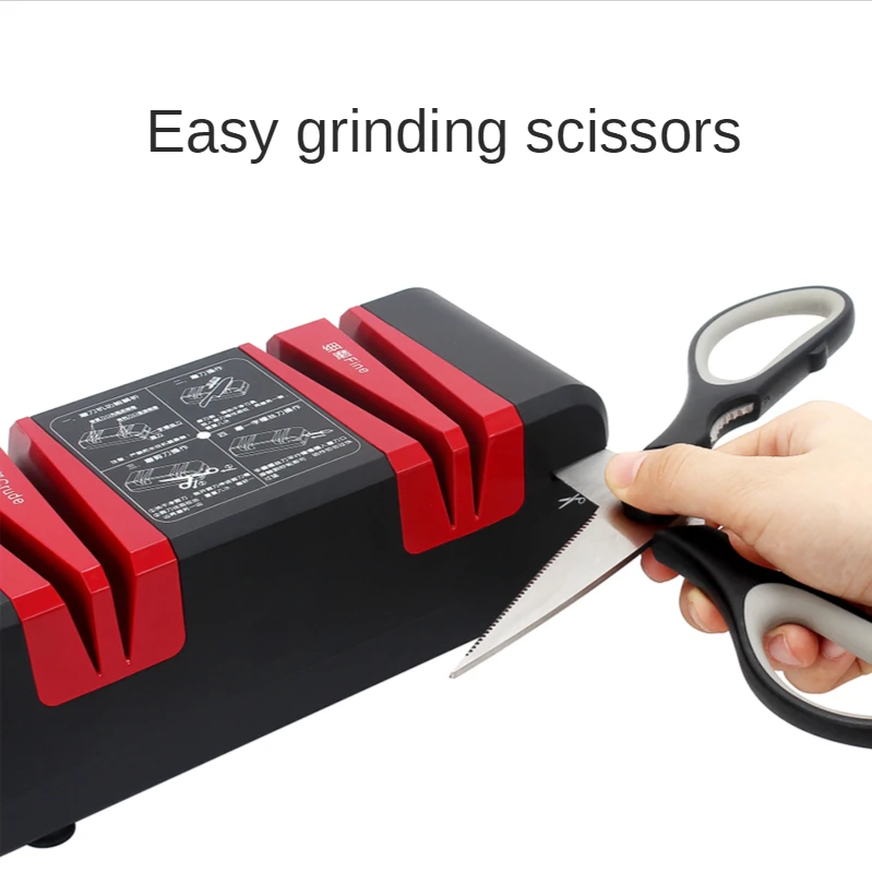 Household Electric Knife Sharpener Intelligent Quick Cut Sharpener Kitchen Cutter Grinder Whetstone Automatic Cut Sharpeners
