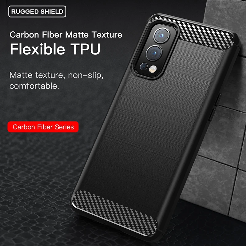 

OnePlus Nord 2 Nord2 DN2101 DN2103 Case Rubber Silicone Carbon Fiber Cover For OnePlus Nord 2 5G Back Case For Nord 2 Nord2