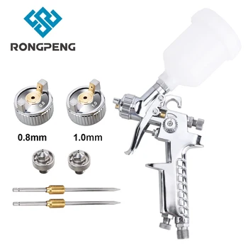 RONGPENG 0.8mm1.0mm nozzle HVLP touch up spray gun pressure paint sprayer for auto painting