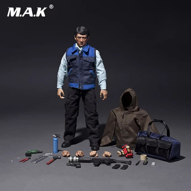 NEW 1/6 NO.013 The Foreigner Veterans Jackie Chan Male Action Figure Full Set Action Figure for Gift Collection