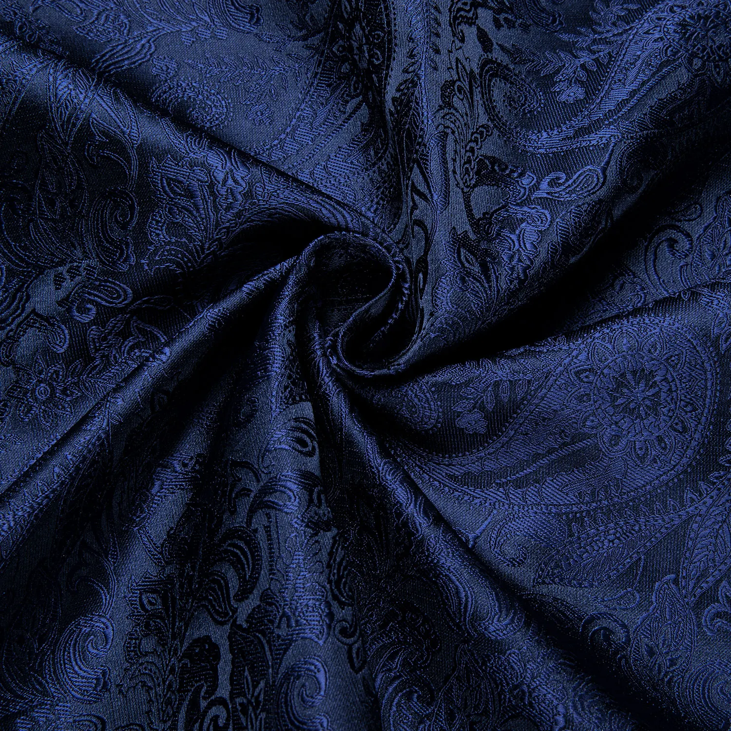 DiBanGu-Chemises Paisley Bleu Royal à Manches sulfpour Homme, Vêtement Formel, Coupe Ajustée, avec Épingle à Col