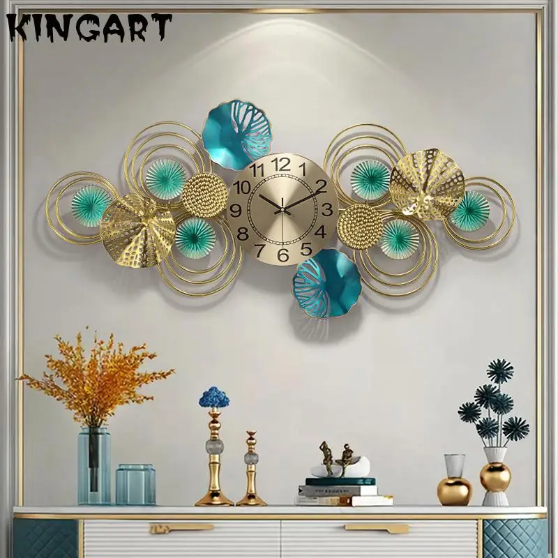 3d Metal Large Wall Clock Home Decor Living Room Wall Art Clock Creative Iron Wall Ornaments Big Hanging Clock 1412847204