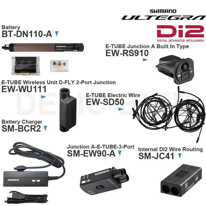 SHIMANO DURA-ACE ULTEGRA R8050 DI2 Groupset include EW-WU111 EW-SD50 SM-JC41 BT-DN110-A SM-BCR2 EW-RS910 SM-EW90A/B Original