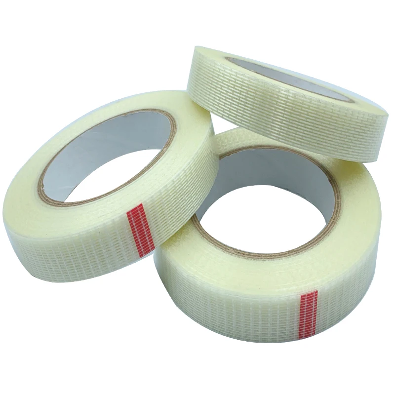 

50M Grid Fiber Tape Toy Airplane Model Super Strong Mesh Single-Sided Tape Wear-Resistant Glass Fiber Strong Reinforced Tape