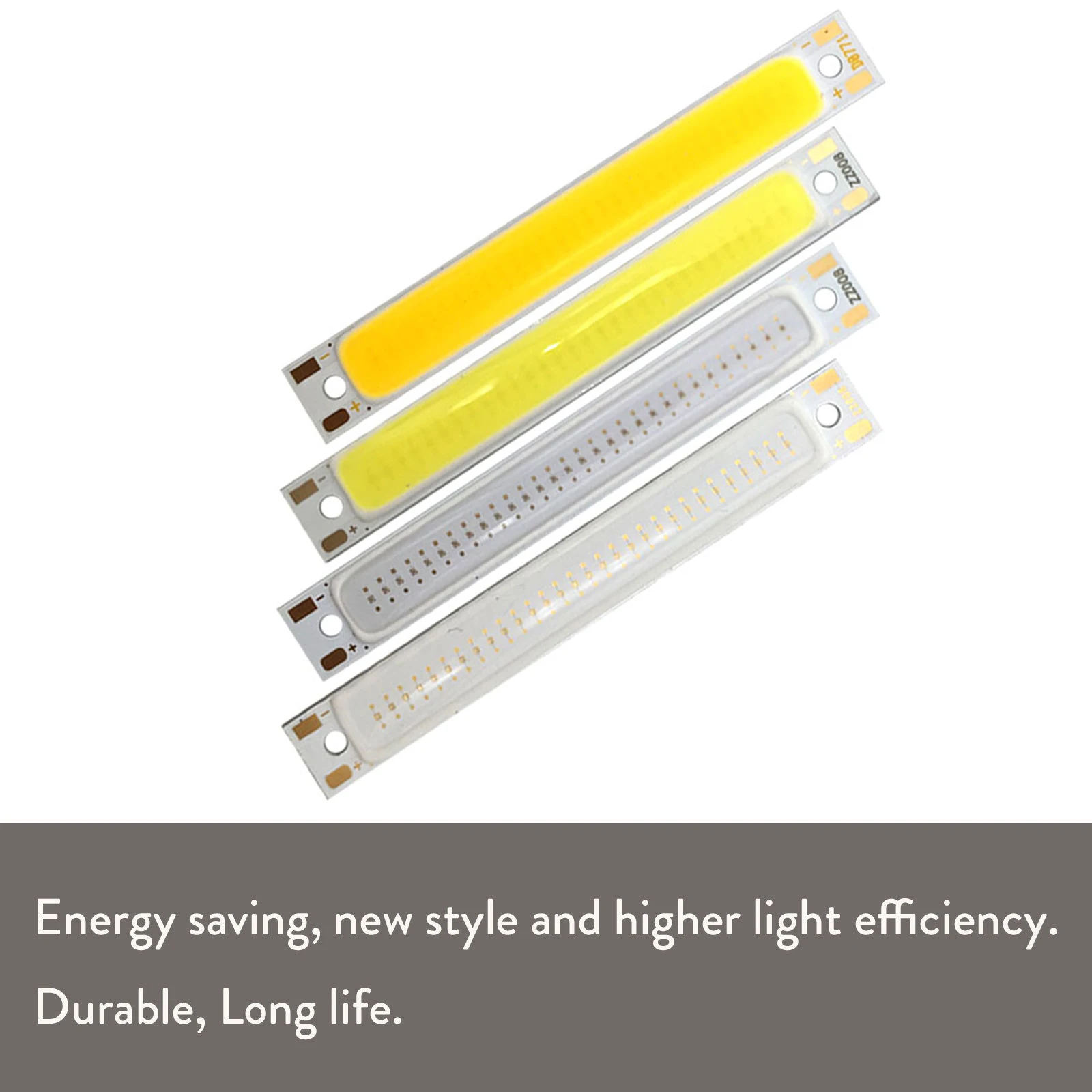 10 sztuk/partia 3W taśma LED COB 8x60mm listwa świetlna LED DC 3V ciepły/zimny biały/niebieski/czerwony źródło Chip 180° Oświetlenie do lampy DIY