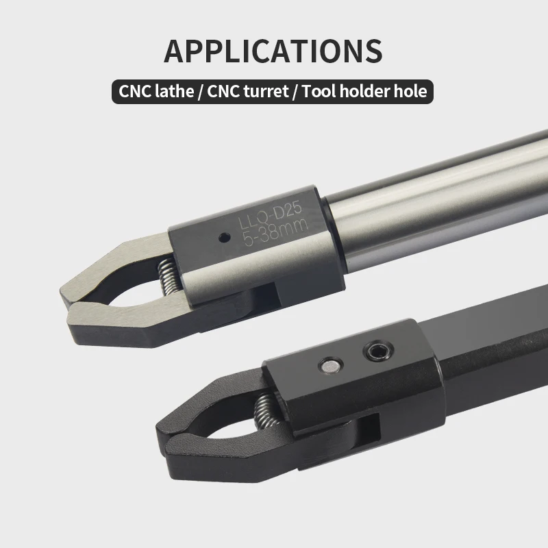 Imagem -02 - Extrator Automático Cnc para Torno Punho Quadrado Punho Redondo Extrator de Carboneto Cimentado Llq-w16 W20 D20 W25 D25 D32 240 358 mm